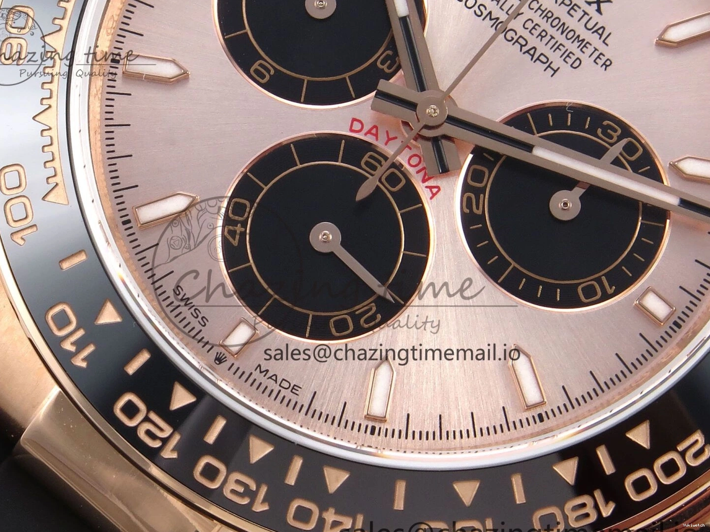 1:1 V6（Gain Dial SH4131 on Oysterflex Daytona RG 126515 Best Strap Weight） Black QF Edition 0524